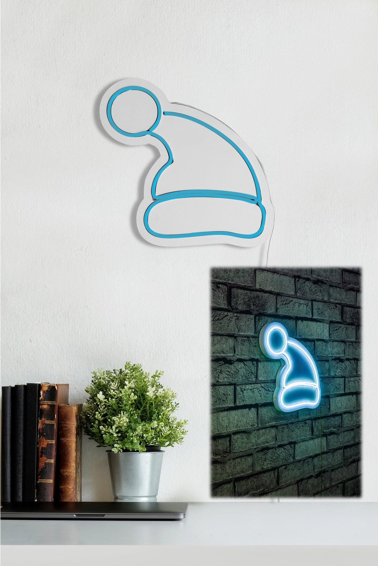 Lampă neon Santa Claus, Diverse culori, 28x26x2 cm - Albastru | SKU: 395NGR1989 | Lampă neon Santa Claus, 28x26x2 cm, varianta Albastru, produs pentru amenajarea locuinței, disponibil online în România la CasaMob