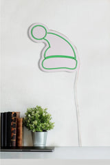 Lampă neon Santa Claus, Diverse culori, 28x26x2 cm - Verde | SKU: 395NGR1990 | Lampă neon Santa Claus, 28x26x2 cm, varianta Verde, produs pentru amenajarea locuinței, disponibil online în România la CasaMob