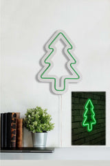 Lampă neon Christmas pin, Diverse culori, 21x30x2 cm - Verde | SKU: 395NGR1995 | Lampă neon Christmas pin, 21x30x2 cm, varianta Verde, produs pentru amenajarea locuinței, disponibil online în România la CasaMob
