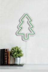 Lampă neon Christmas pin, Diverse culori, 21x30x2 cm - Verde | SKU: 395NGR1995 | Lampă neon Christmas pin, 21x30x2 cm, varianta Verde, produs pentru amenajarea locuinței, disponibil online în România la CasaMob