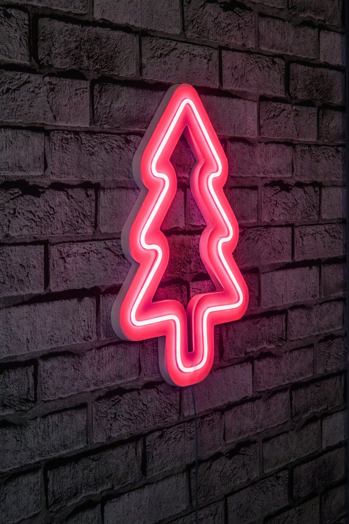 Lampă neon Christmas pin, Diverse culori, 21x30x2 cm - Roz | SKU: 395NGR1997 | Lampă neon Christmas pin, 21x30x2 cm, varianta Roz, produs pentru amenajarea locuinței, disponibil online în România la CasaMob