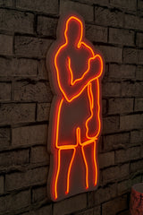 Lampă neon Muhammed Ali, Diverse culori, 28x60x2 cm - Roșu | SKU: 395NGR2067 | Lampă neon Muhammed Ali, 28x60x2 cm, varianta Roșu, produs pentru amenajarea locuinței, disponibil online în România la CasaMob