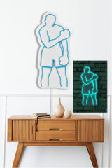 Lampă neon Muhammed Ali, Diverse culori, 28x60x2 cm - Albastru | SKU: 395NGR2068 | Lampă neon Muhammed Ali, 28x60x2 cm, varianta Albastru, produs pentru amenajarea locuinței, disponibil online în România la CasaMob