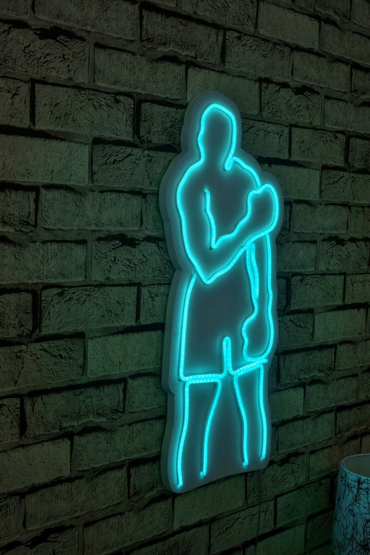 Lampă neon Muhammed Ali, Diverse culori, 28x60x2 cm - Albastru | SKU: 395NGR2068 | Lampă neon Muhammed Ali, 28x60x2 cm, varianta Albastru, produs pentru amenajarea locuinței, disponibil online în România la CasaMob