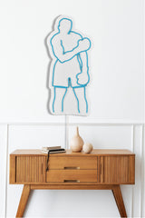 Lampă neon Muhammed Ali, Diverse culori, 28x60x2 cm - Albastru | SKU: 395NGR2068 | Lampă neon Muhammed Ali, 28x60x2 cm, varianta Albastru, produs pentru amenajarea locuinței, disponibil online în România la CasaMob