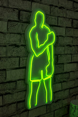 Lampă neon Muhammed Ali, Diverse culori, 28x60x2 cm - Verde | SKU: 395NGR2069 | Lampă neon Muhammed Ali, 28x60x2 cm, varianta Verde, produs pentru amenajarea locuinței, disponibil online în România la CasaMob