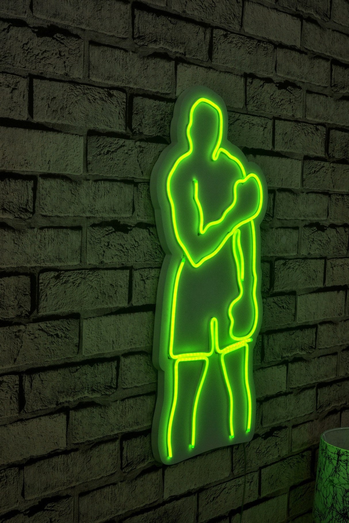 Lampă neon Muhammed Ali, Diverse culori, 28x60x2 cm - Verde | SKU: 395NGR2069 | Lampă neon Muhammed Ali, 28x60x2 cm, varianta Verde, produs pentru amenajarea locuinței, disponibil online în România la CasaMob
