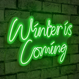 Lampă neon Winter is Coming, Diverse culori, 52x28x2 cm - Verde | SKU: 395NGR2098 | Lampă neon Winter is Coming, 52x28x2 cm, varianta Verde, produs pentru amenajarea locuinței, disponibil online în România la CasaMob