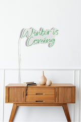 Lampă neon Winter is Coming, Diverse culori, 52x28x2 cm - Verde | SKU: 395NGR2098 | Lampă neon Winter is Coming, 52x28x2 cm, varianta Verde, produs pentru amenajarea locuinței, disponibil online în România la CasaMob