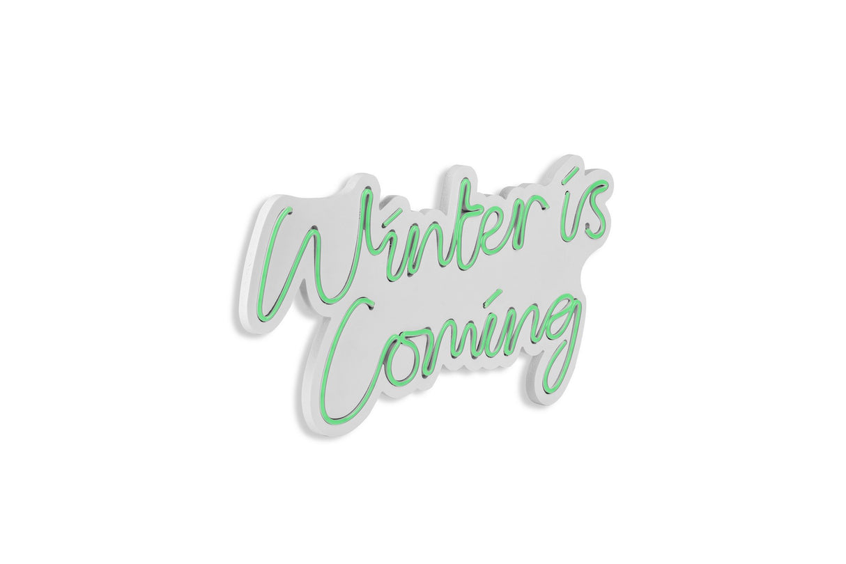 Lampă neon Winter is Coming, Diverse culori, 52x28x2 cm - Verde | SKU: 395NGR2098 | Lampă neon Winter is Coming, 52x28x2 cm, varianta Verde, produs pentru amenajarea locuinței, disponibil online în România la CasaMob