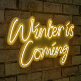 Lampă neon Winter is Coming, Diverse culori, 52x28x2 cm - Galben | SKU: 395NGR2099 | Lampă neon Winter is Coming, 52x28x2 cm, varianta Galben, produs pentru amenajarea locuinței, disponibil online în România la CasaMob