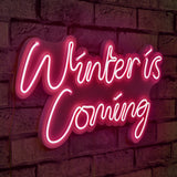 Lampă neon Winter is Coming, Diverse culori, 52x28x2 cm - Roz | SKU: 395NGR2101 | Lampă neon Winter is Coming, 52x28x2 cm, varianta Roz, produs pentru amenajarea locuinței, disponibil online în România la CasaMob