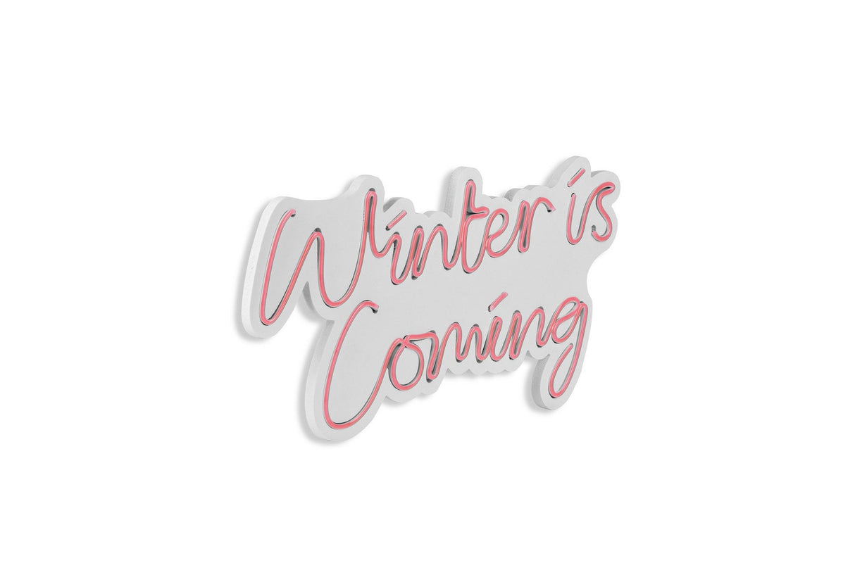 Lampă neon Winter is Coming, Diverse culori, 52x28x2 cm - Roz | SKU: 395NGR2101 | Lampă neon Winter is Coming, 52x28x2 cm, varianta Roz, produs pentru amenajarea locuinței, disponibil online în România la CasaMob