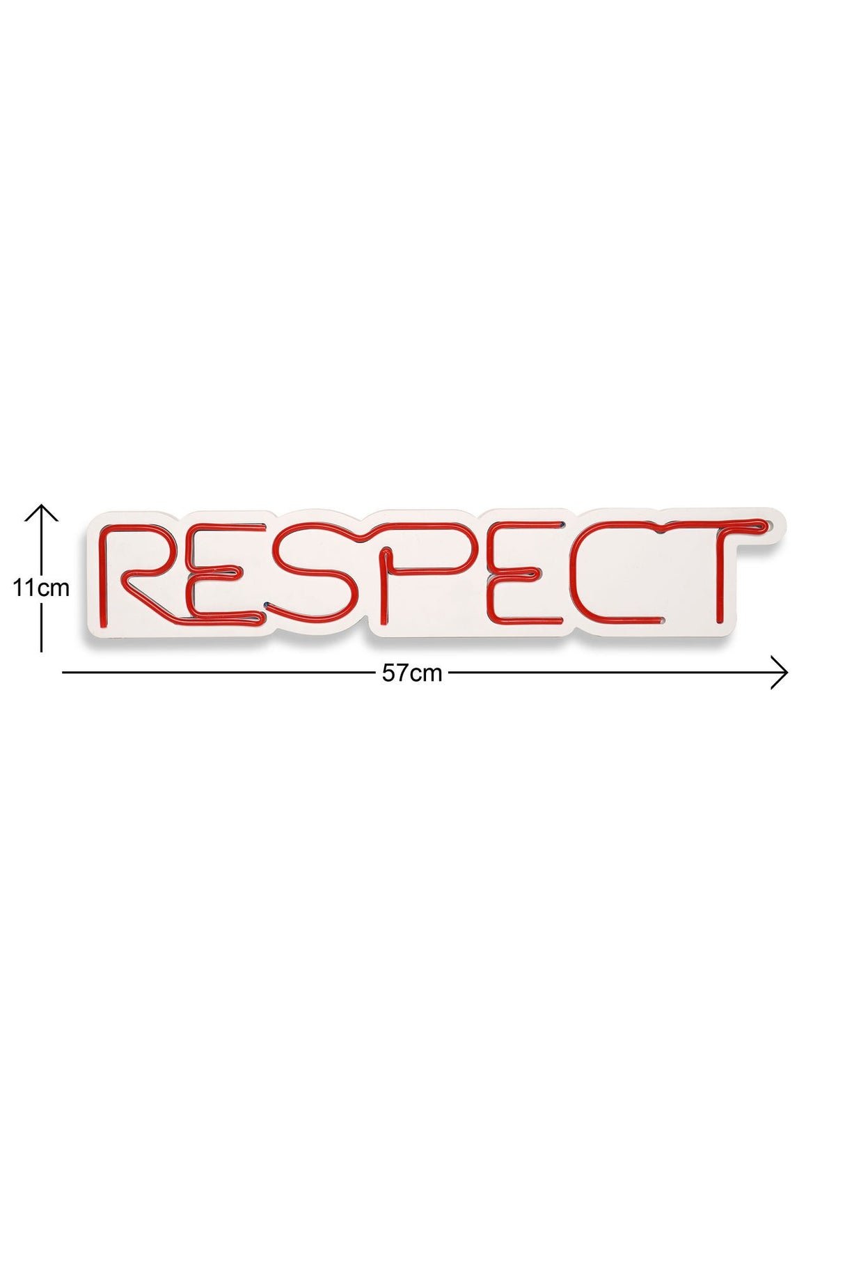 Lampă neon Respect, Diverse culori, 11x57x2 cm - Roșu | SKU: 395NGR2140 | Lampă neon Respect, 11x57x2 cm, varianta Roșu, produs pentru amenajarea locuinței, disponibil online în România la CasaMob