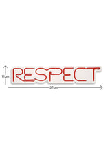 Lampă neon Respect, Diverse culori, 11x57x2 cm - Roșu | SKU: 395NGR2140 | Lampă neon Respect, 11x57x2 cm, varianta Roșu, produs pentru amenajarea locuinței, disponibil online în România la CasaMob