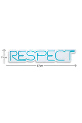 Lampă neon Respect, Diverse culori, 11x57x2 cm - Albastru | SKU: 395NGR2141 | Lampă neon Respect, 11x57x2 cm, varianta Albastru, produs pentru amenajarea locuinței, disponibil online în România la CasaMob