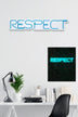 Albastru | SKU: 395NGR2141 | Lampă neon Respect, 11x57x2 cm, varianta Albastru, produs pentru amenajarea locuinței, disponibil online în România la CasaMob