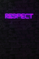 Lampă neon Respect, Diverse culori, 11x57x2 cm - Roz | SKU: 395NGR2143 | Lampă neon Respect, 11x57x2 cm, varianta Roz, produs pentru amenajarea locuinței, disponibil online în România la CasaMob