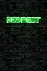 Lampă neon Respect, Diverse culori, 11x57x2 cm - Verde | SKU: 395NGR2202 | Lampă neon Respect, 11x57x2 cm, varianta Verde, produs pentru amenajarea locuinței, disponibil online în România la CasaMob