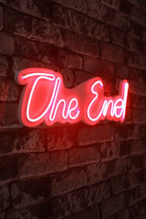 Lampă neon The End, Diverse culori, 16x50x2 cm - Roșu | SKU: 395NGR2208 | Lampă neon The End, 16x50x2 cm, varianta Roșu, produs pentru amenajarea locuinței, disponibil online în România la CasaMob