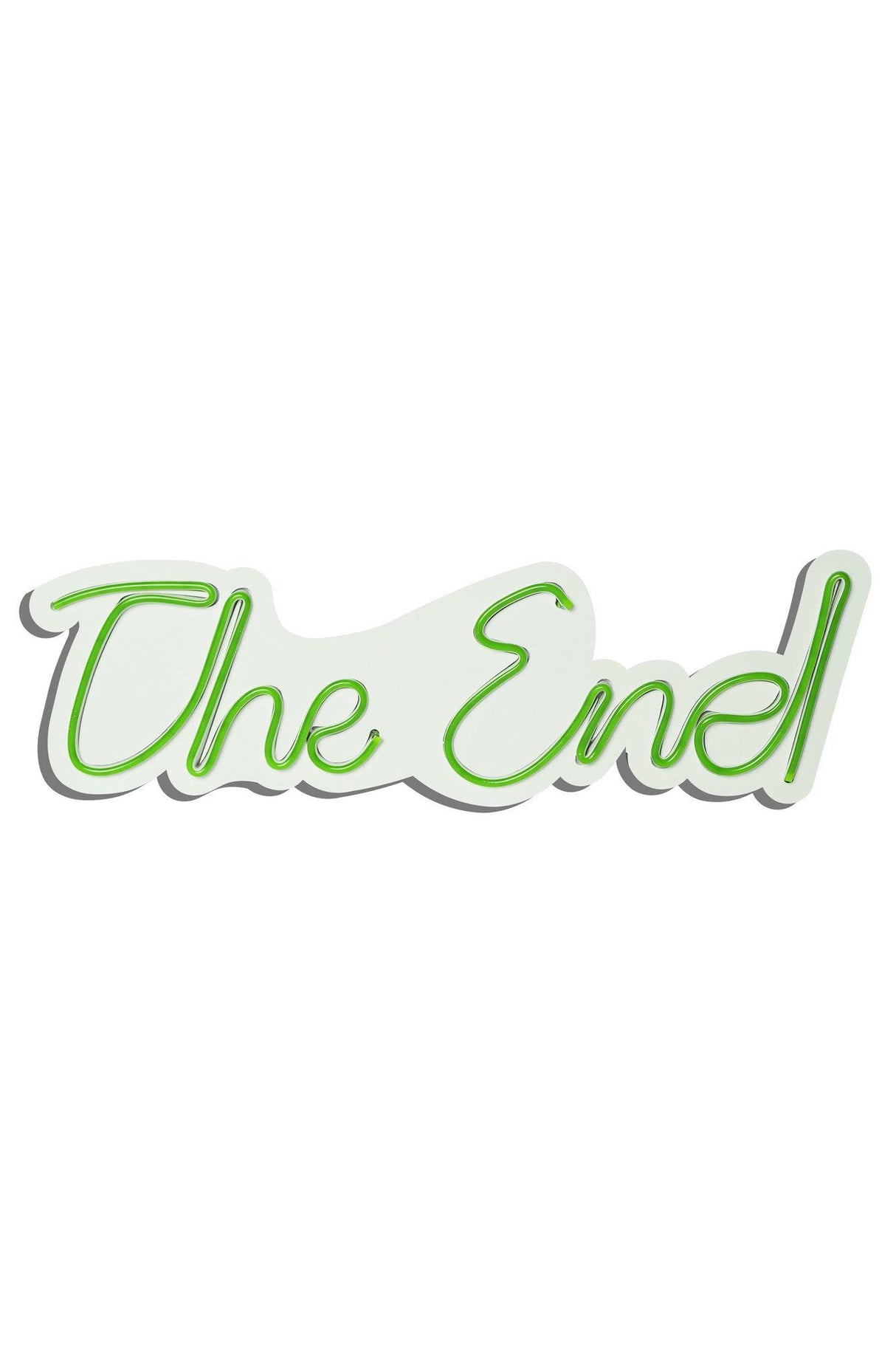 Lampă neon The End, Diverse culori, 16x50x2 cm - Verde | SKU: 395NGR2210 | Lampă neon The End, 16x50x2 cm, varianta Verde, produs pentru amenajarea locuinței, disponibil online în România la CasaMob
