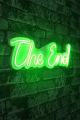 Lampă neon The End, Diverse culori, 16x50x2 cm - Verde | SKU: 395NGR2210 | Lampă neon The End, 16x50x2 cm, varianta Verde, produs pentru amenajarea locuinței, disponibil online în România la CasaMob