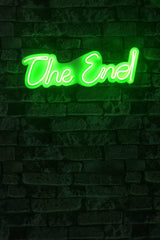 Lampă neon The End, Diverse culori, 16x50x2 cm - Verde | SKU: 395NGR2210 | Lampă neon The End, 16x50x2 cm, varianta Verde, produs pentru amenajarea locuinței, disponibil online în România la CasaMob