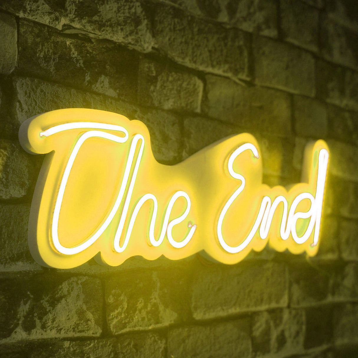 Lampă neon The End, Diverse culori, 16x50x2 cm - Galben | SKU: 395NGR2211 | Lampă neon The End, 16x50x2 cm, varianta Galben, produs pentru amenajarea locuinței, disponibil online în România la CasaMob