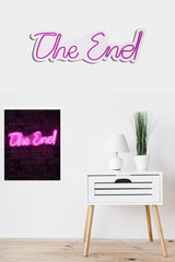 Lampă neon The End, Diverse culori, 16x50x2 cm - Roz | SKU: 395NGR2212 | Lampă neon The End, 16x50x2 cm, varianta Roz, produs pentru amenajarea locuinței, disponibil online în România la CasaMob