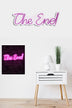 Roz | SKU: 395NGR2212 | Lampă neon The End, 16x50x2 cm, varianta Roz, produs pentru amenajarea locuinței, disponibil online în România la CasaMob