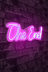 Lampă neon The End, Diverse culori, 16x50x2 cm - Roz | SKU: 395NGR2212 | Lampă neon The End, 16x50x2 cm, varianta Roz, produs pentru amenajarea locuinței, disponibil online în România la CasaMob