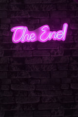 Lampă neon The End, Diverse culori, 16x50x2 cm - Roz | SKU: 395NGR2212 | Lampă neon The End, 16x50x2 cm, varianta Roz, produs pentru amenajarea locuinței, disponibil online în România la CasaMob