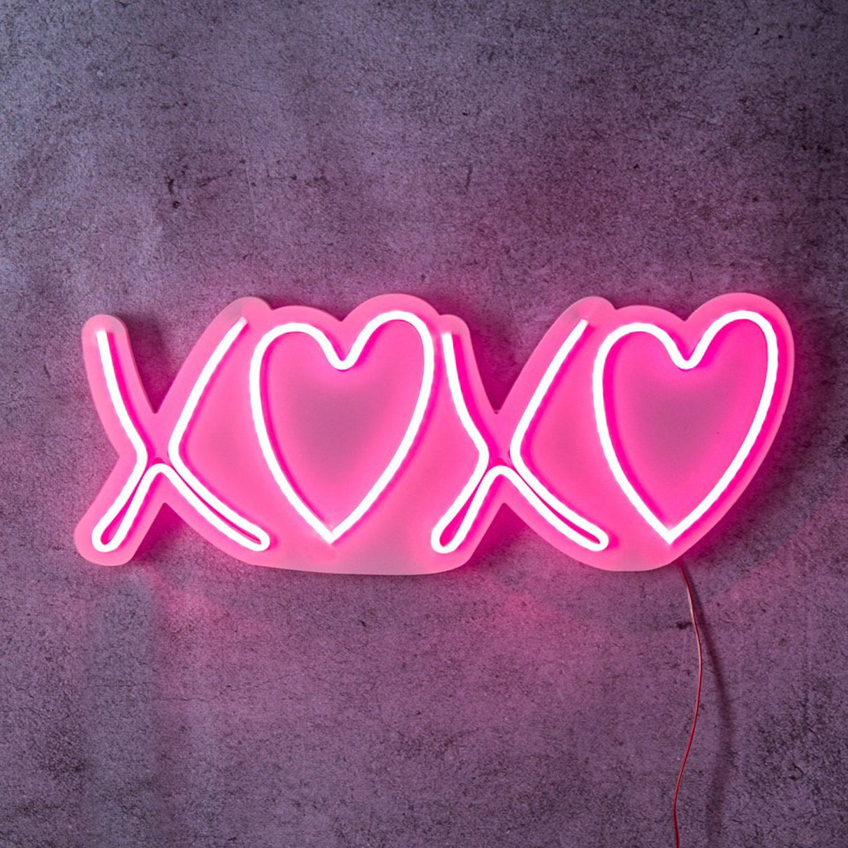 Lampă neon Tic Tac Toe XoXo, Diverse culori, 18x46x2 cm - Roz | SKU: 395NGR2228 | Lampă neon Tic Tac Toe XoXo, 18x46x2 cm, varianta Roz, produs pentru amenajarea locuinței, disponibil online în România la CasaMob