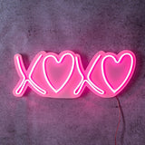 Lampă neon Tic Tac Toe XoXo, Diverse culori, 18x46x2 cm - Roz | SKU: 395NGR2228 | Lampă neon Tic Tac Toe XoXo, 18x46x2 cm, varianta Roz, produs pentru amenajarea locuinței, disponibil online în România la CasaMob