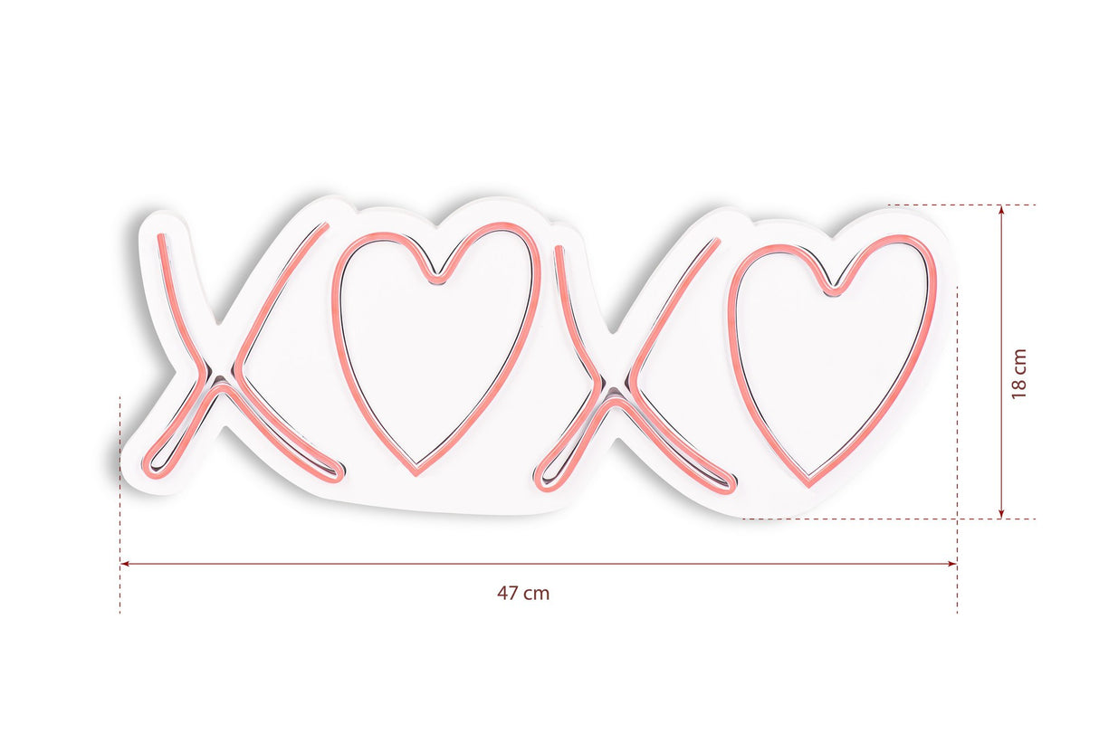 Lampă neon Tic Tac Toe XoXo, Diverse culori, 18x46x2 cm - Roz | SKU: 395NGR2228 | Lampă neon Tic Tac Toe XoXo, 18x46x2 cm, varianta Roz, produs pentru amenajarea locuinței, disponibil online în România la CasaMob