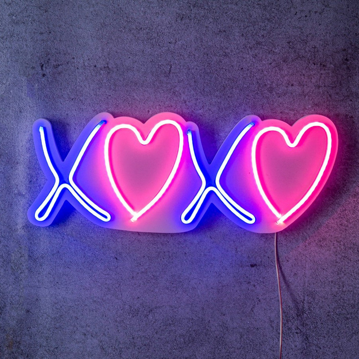 Lampă neon Tic Tac Toe XoXo, Diverse culori, 18x46x2 cm - Roz - Albastru | SKU: 395NGR2229 | Lampă neon Tic Tac Toe XoXo, 18x46x2 cm, varianta Roz - Albastru, produs pentru amenajarea locuinței, disponibil online în România la CasaMob