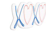 Lampă neon Tic Tac Toe XoXo, Diverse culori, 18x46x2 cm - Roz - Albastru | SKU: 395NGR2229 | Lampă neon Tic Tac Toe XoXo, 18x46x2 cm, varianta Roz - Albastru, produs pentru amenajarea locuinței, disponibil online în România la CasaMob