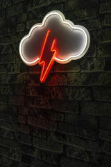 Lampă neon Thunder Storm, Diverse culori, Diverse dimensiuni - Alb - Roșu - 45x35x3 cm | SKU: 395NGR2396 | Lampă neon Thunder Storm, varianta Alb - Roșu - 45x35x3 cm, produs pentru amenajarea locuinței, disponibil online în România la CasaMob