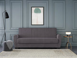 Canapea extensibilă 3 locuri Valencia, cu ladă de depozitare, Diverse culori, 220x68x90 cm - Gri închis | SKU: 3SBC/xx-SWG019 | Canapea extensibilă 3 locuri Valencia, cu ladă de depozitare, 220x68x90 cm, varianta Gri închis, produs pentru amenajarea locuinței, disponibil online în România la CasaMob