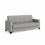 Canapea extensibila 3 locuri Salonika, cu lada de depozitare, Diverse culori, 215x70x95 cm - Gri deschis | SKU: 3SBC/xx-TW019 | Canapea extensibila 3 locuri Salonika, cu lada de depozitare, 215x70x95 cm, varianta Gri deschis, produs pentru amenajarea locuinței, disponibil online în România la CasaMob