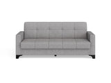 Canapea extensibila 3 locuri Salonika, cu lada de depozitare, Diverse culori, 215x70x95 cm - Gri deschis | SKU: 3SBC/xx-TW019 | Canapea extensibila 3 locuri Salonika, cu lada de depozitare, 215x70x95 cm, varianta Gri deschis, produs pentru amenajarea locuinței, disponibil online în România la CasaMob