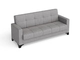 Canapea extensibila 3 locuri Salonika, cu lada de depozitare, Diverse culori, 215x70x95 cm - Gri deschis | SKU: 3SBC/xx-TW019 | Canapea extensibila 3 locuri Salonika, cu lada de depozitare, 215x70x95 cm, varianta Gri deschis, produs pentru amenajarea locuinței, disponibil online în România la CasaMob