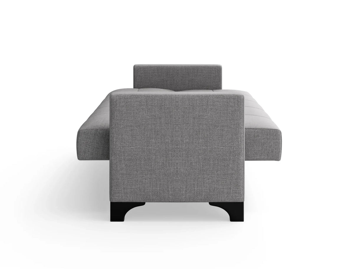 Canapea extensibila 3 locuri Salonika, cu lada de depozitare, Diverse culori, 215x70x95 cm - Gri deschis | SKU: 3SBC/xx-TW019 | Canapea extensibila 3 locuri Salonika, cu lada de depozitare, 215x70x95 cm, varianta Gri deschis, produs pentru amenajarea locuinței, disponibil online în România la CasaMob