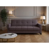 Canapea extensibila 3 locuri Salonika, cu lada de depozitare, Diverse culori, 215x70x95 cm - Gri închis | SKU: 3SBC/xx-TW022 | Canapea extensibila 3 locuri Salonika, cu lada de depozitare, 215x70x95 cm, varianta Gri închis, produs pentru amenajarea locuinței, disponibil online în România la CasaMob