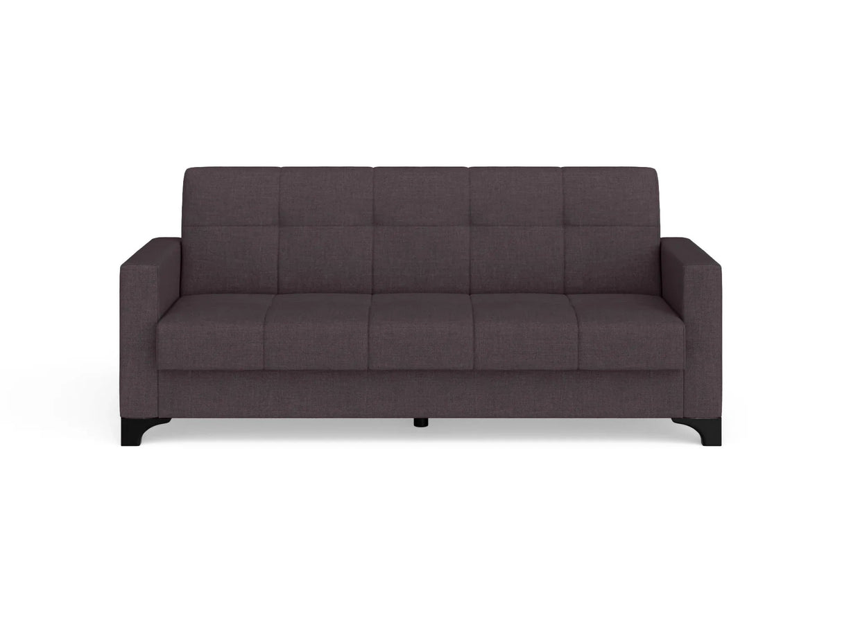Canapea extensibila 3 locuri Salonika, cu lada de depozitare, Diverse culori, 215x70x95 cm - Gri închis | SKU: 3SBC/xx-TW022 | Canapea extensibila 3 locuri Salonika, cu lada de depozitare, 215x70x95 cm, varianta Gri închis, produs pentru amenajarea locuinței, disponibil online în România la CasaMob