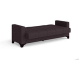 Canapea extensibila 3 locuri Salonika, cu lada de depozitare, Diverse culori, 215x70x95 cm - Gri închis | SKU: 3SBC/xx-TW022 | Canapea extensibila 3 locuri Salonika, cu lada de depozitare, 215x70x95 cm, varianta Gri închis, produs pentru amenajarea locuinței, disponibil online în România la CasaMob