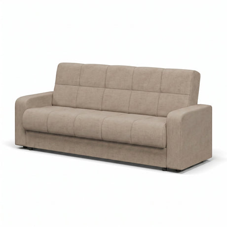 Canapea extensibilă 3 locuri Thassos, cu ladă de depozitare, Diverse culori, 220x70x90 cm