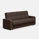 Canapea extensibilă 3 locuri Thassos, cu ladă de depozitare, Diverse culori, 220x70x90 cm - Maro | SKU: 3SBC/xx-YU047 | Canapea extensibilă 3 locuri Thassos, cu ladă de depozitare, 220x70x90 cm, varianta Maro, produs pentru amenajarea locuinței, disponibil online în România la CasaMob