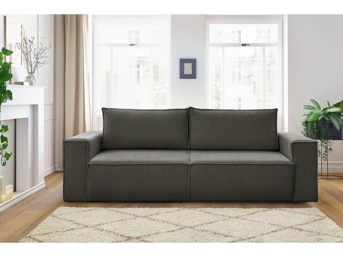 Canapea extensibilă cu depozitare Capri, 3 locuri, Diverse culori, 240x87x85 cm - Gri închis | SKU: 3SBD/FJ019 | Canapea extensibilă cu depozitare Capri, 3 locuri, 240x87x85 cm, varianta Gri închis, produs pentru amenajarea locuinței, disponibil online în România la CasaMob
