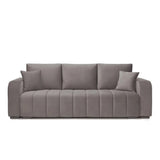 Canapea extensibilă 3 locuri cu depozitare Armando, Diverse culori, 230x92x90 cm - Gri închis | SKU: 3SBD/VEL015 | Canapea extensibilă 3 locuri cu depozitare Armando, 230x92x90 cm, varianta Gri închis, produs pentru amenajarea locuinței, disponibil online în România la CasaMob
